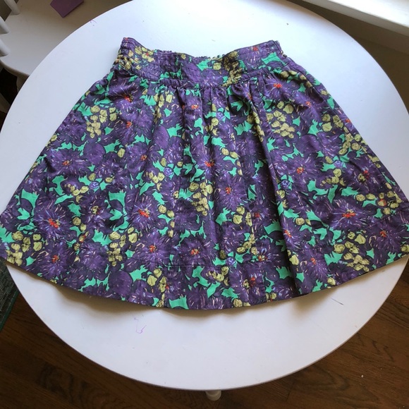 🎉HP🎉J. Crew floral cotton skirt - Picture 1 of 5